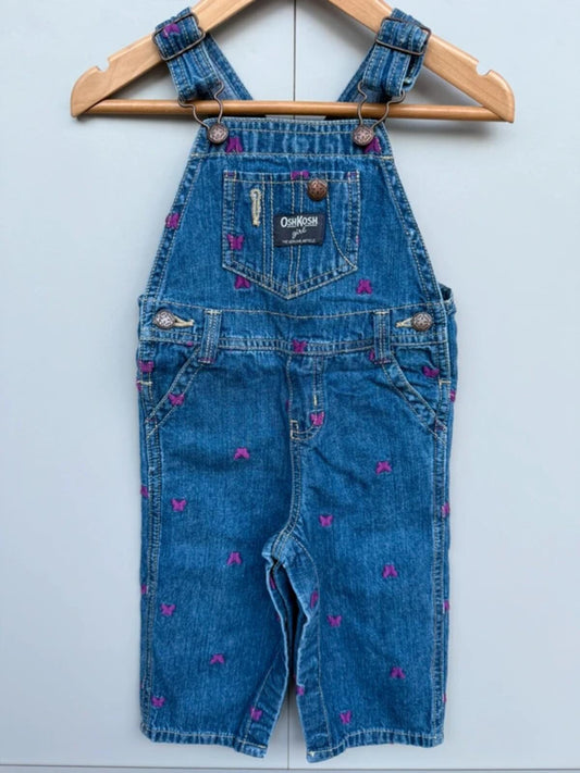 Oshkosh Butterfly Denim Dungarees 12M