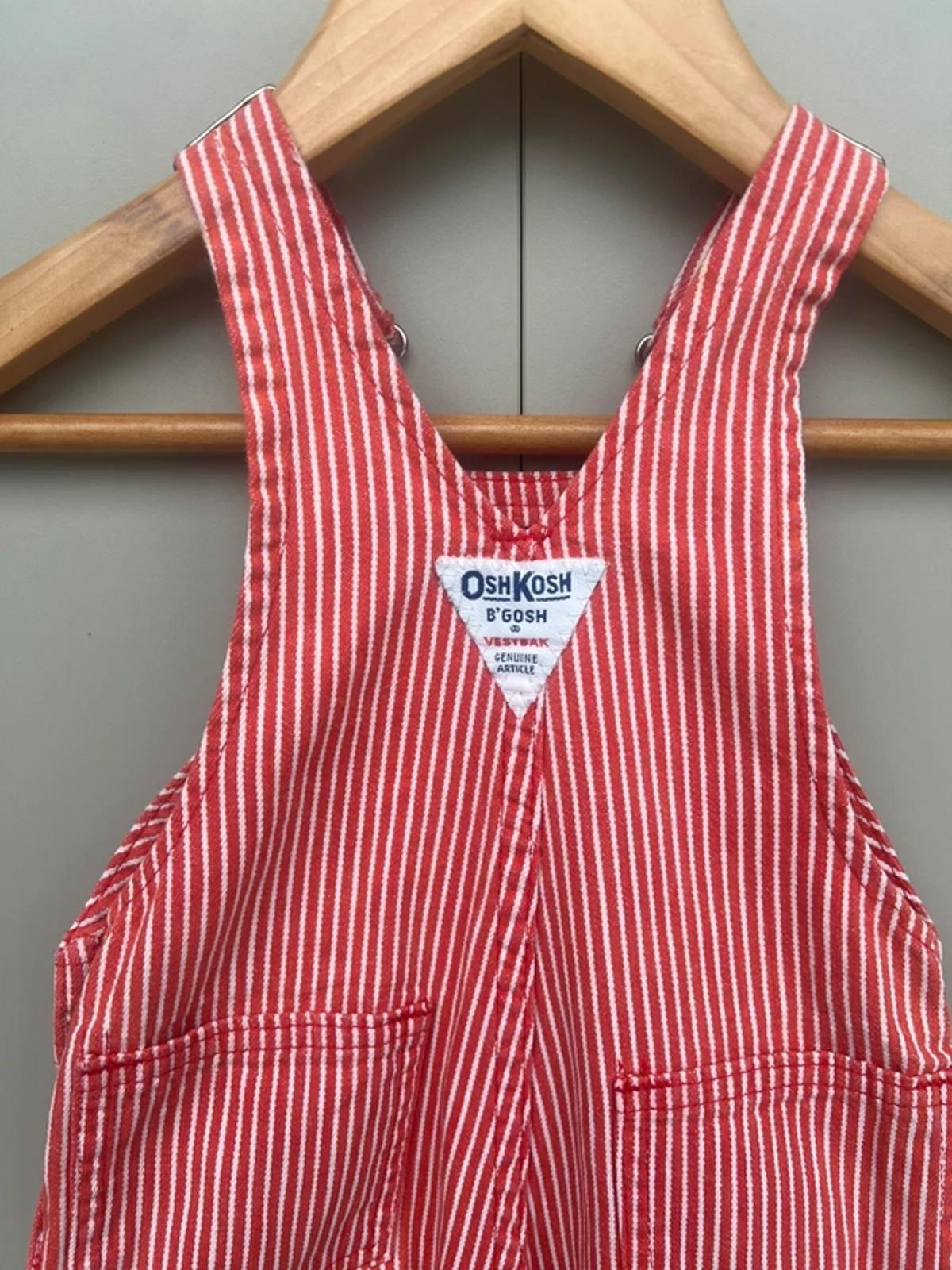 Oshkosh Vintage Red Hickory Dungarees 12M