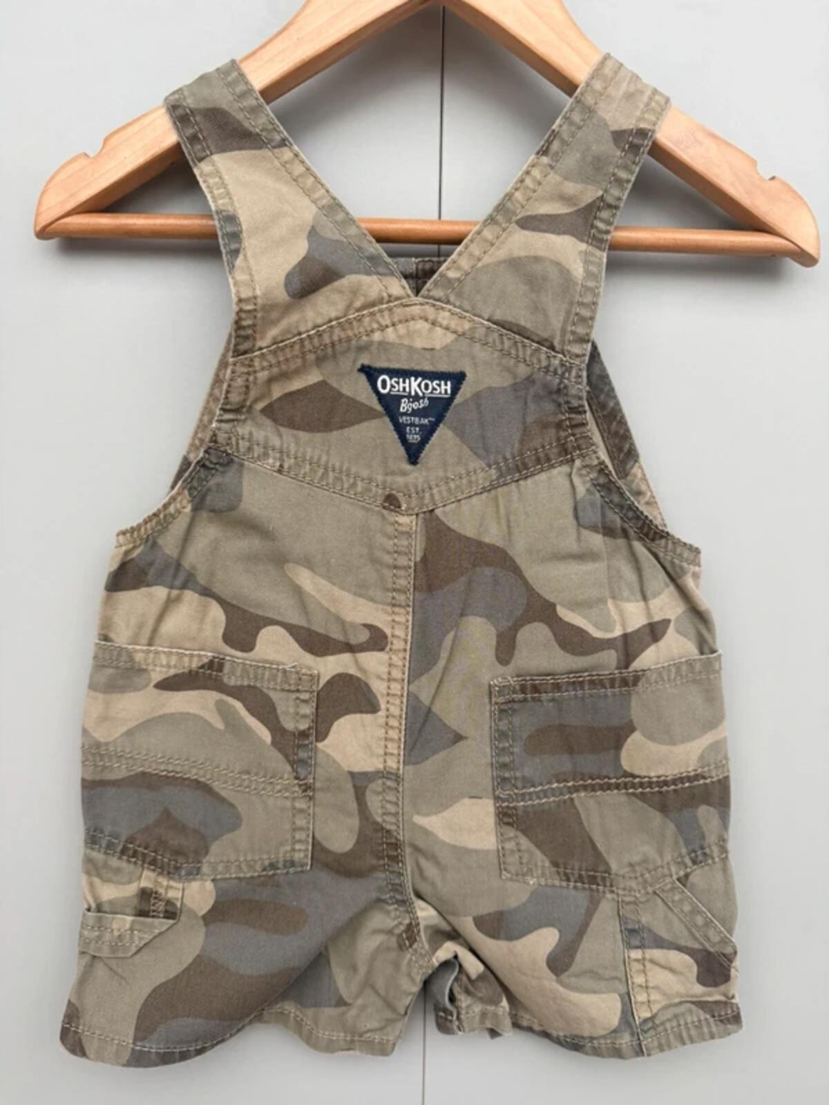 Oshkosh Camouflage Shortall Dungarees 12M