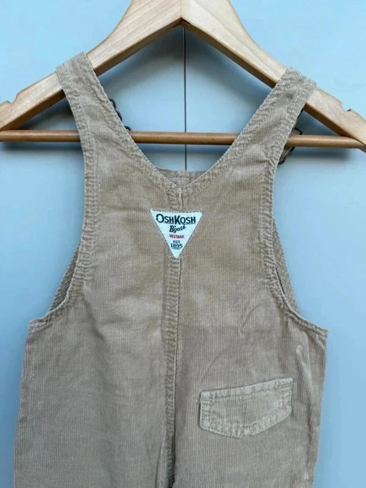 Oshkosh Corduroy Camel Dungarees 18M