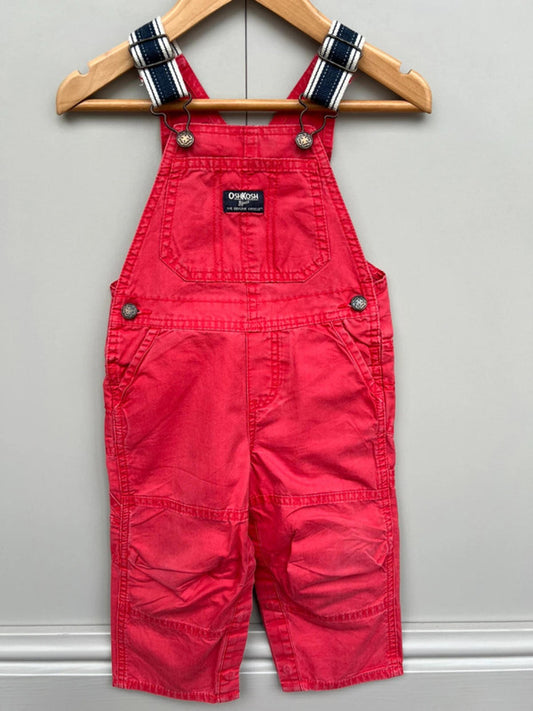 Oshkosh Red Cargo Dungarees 18M