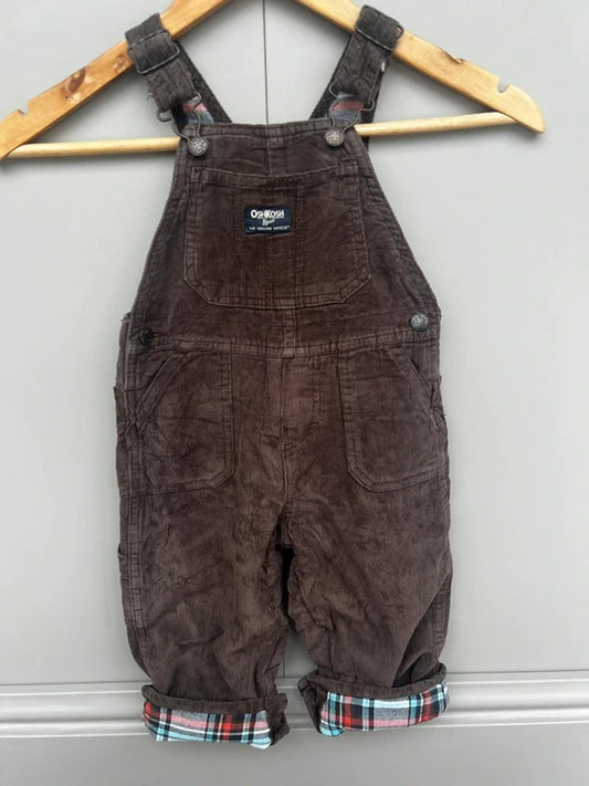 Oshkosh Brown Corduroy Dungarees 9M