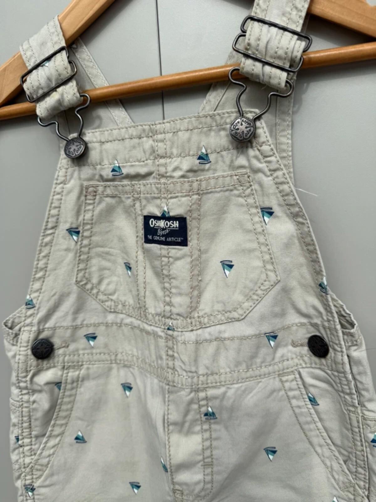 Oshkosh Boat Dungaree Shortalls 2T