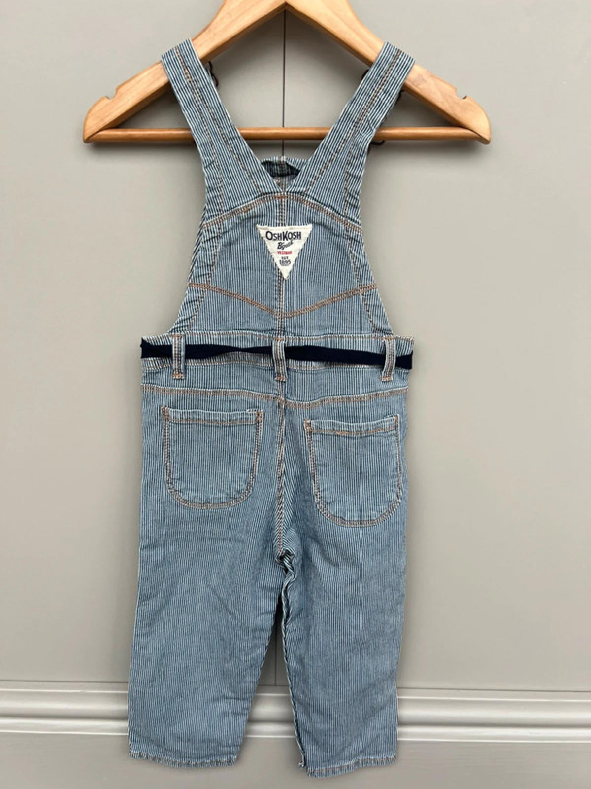 Oshkosh Striped Dungarees 18M