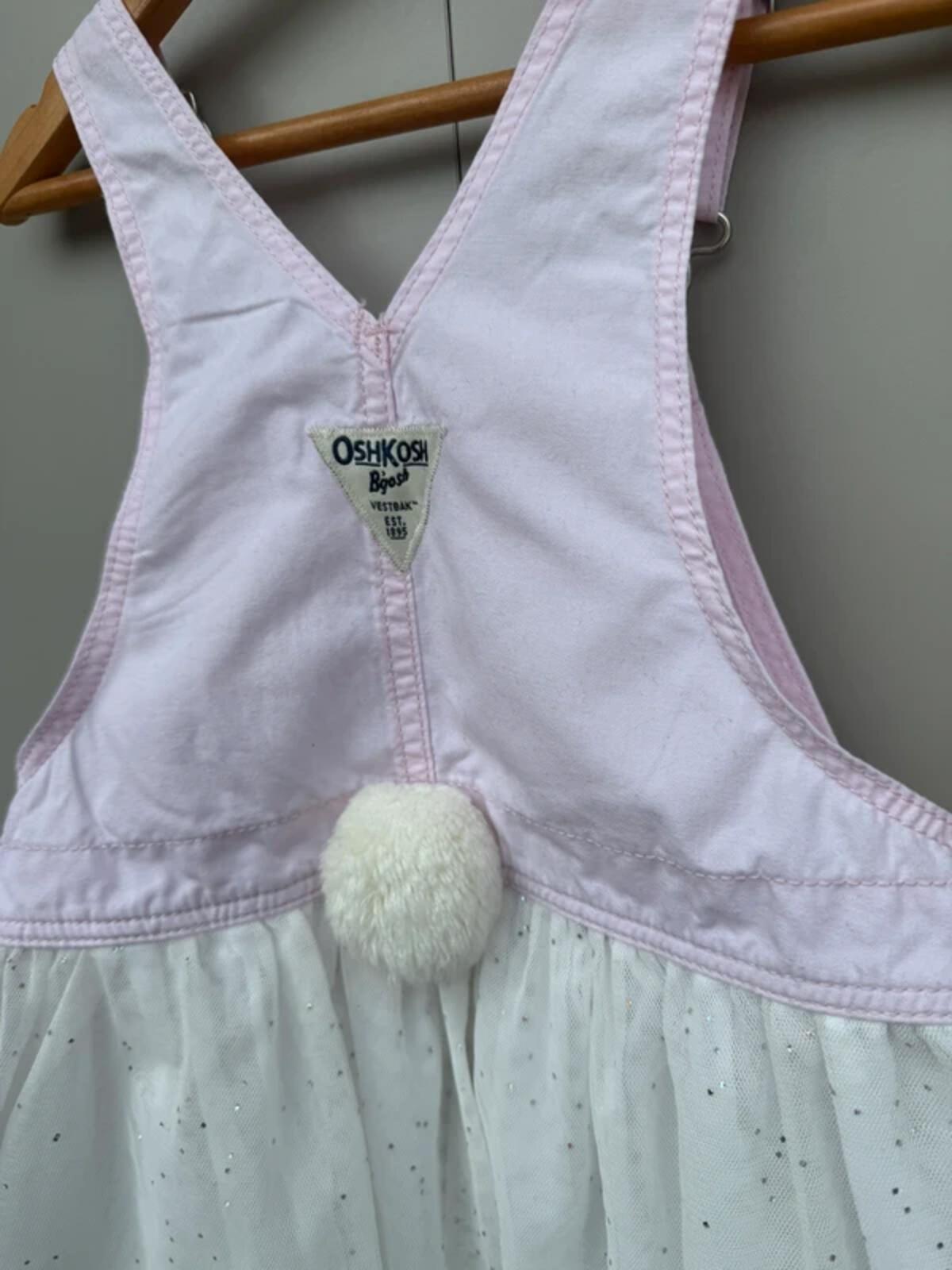 Oshkosh Bunny Dungaree Dress 4T