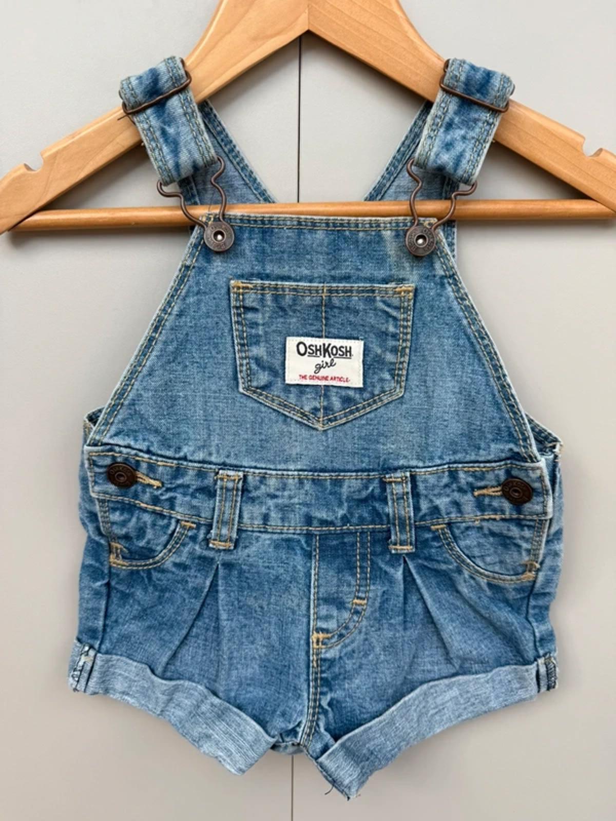 Oshkosh Denim Shortall Dungarees 6M