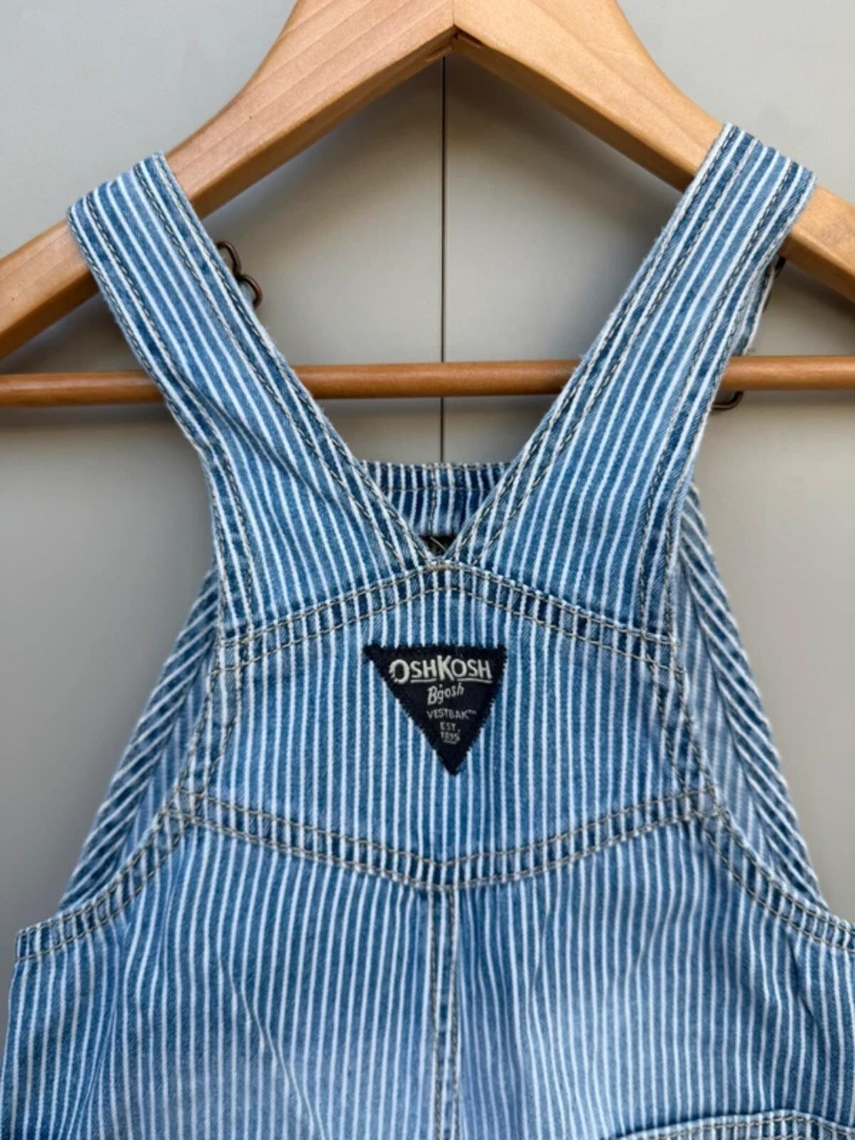 Oshkosh Hickory Shortall Dungarees 18M