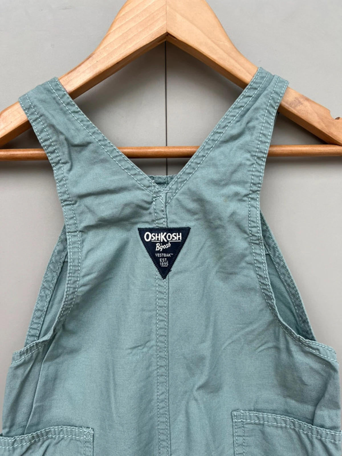 Oshkosh Sage Green Dungarees 24M