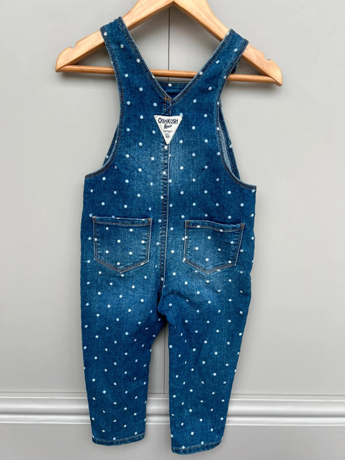Oshkosh Polka Dot Dungarees 18M