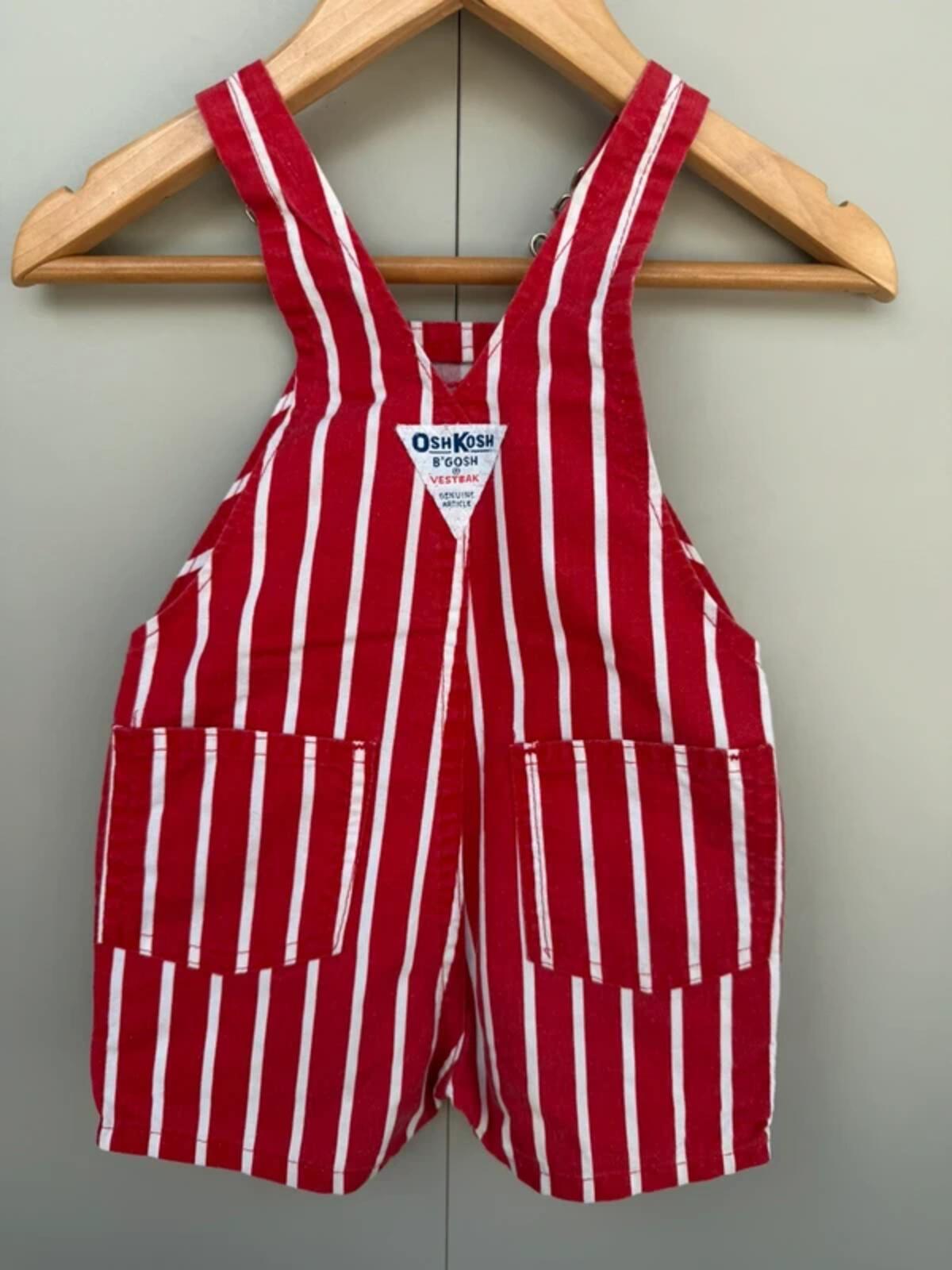 Oshkosh 80s Vintage Shortall Dungarees 12M