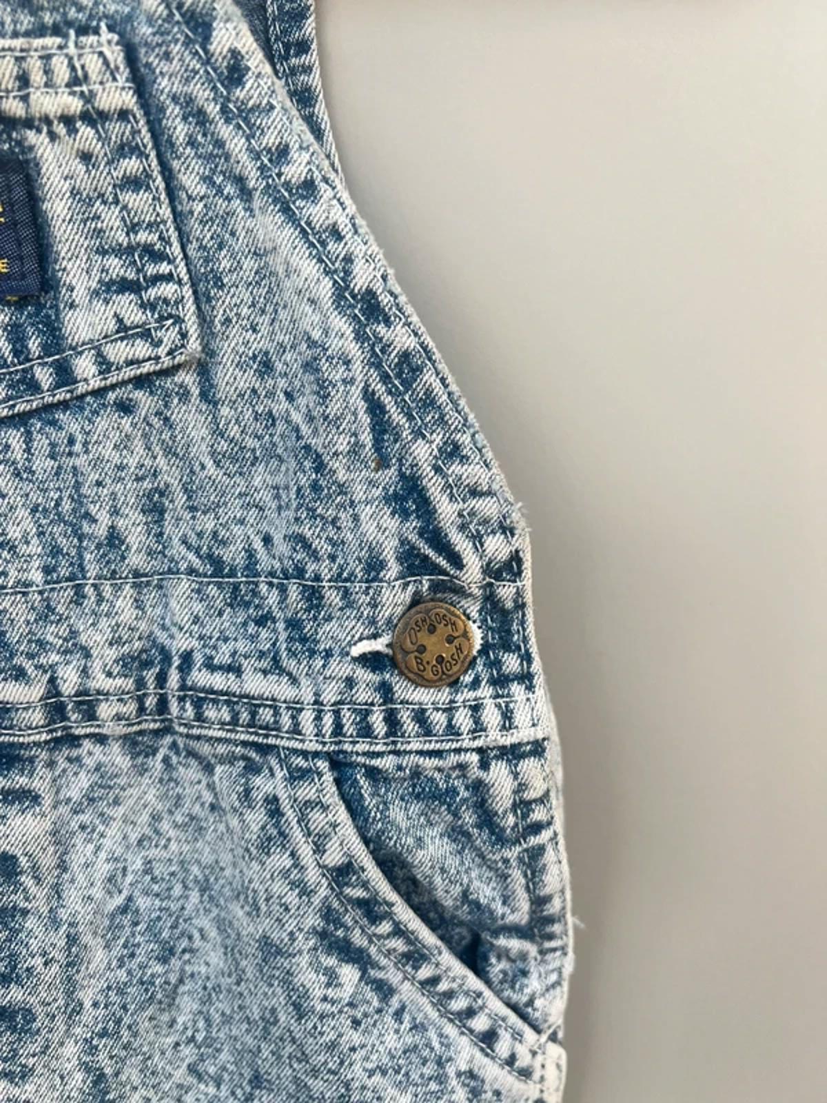 Oshkosh Vintage Acid Wash Dungarees 6/9M