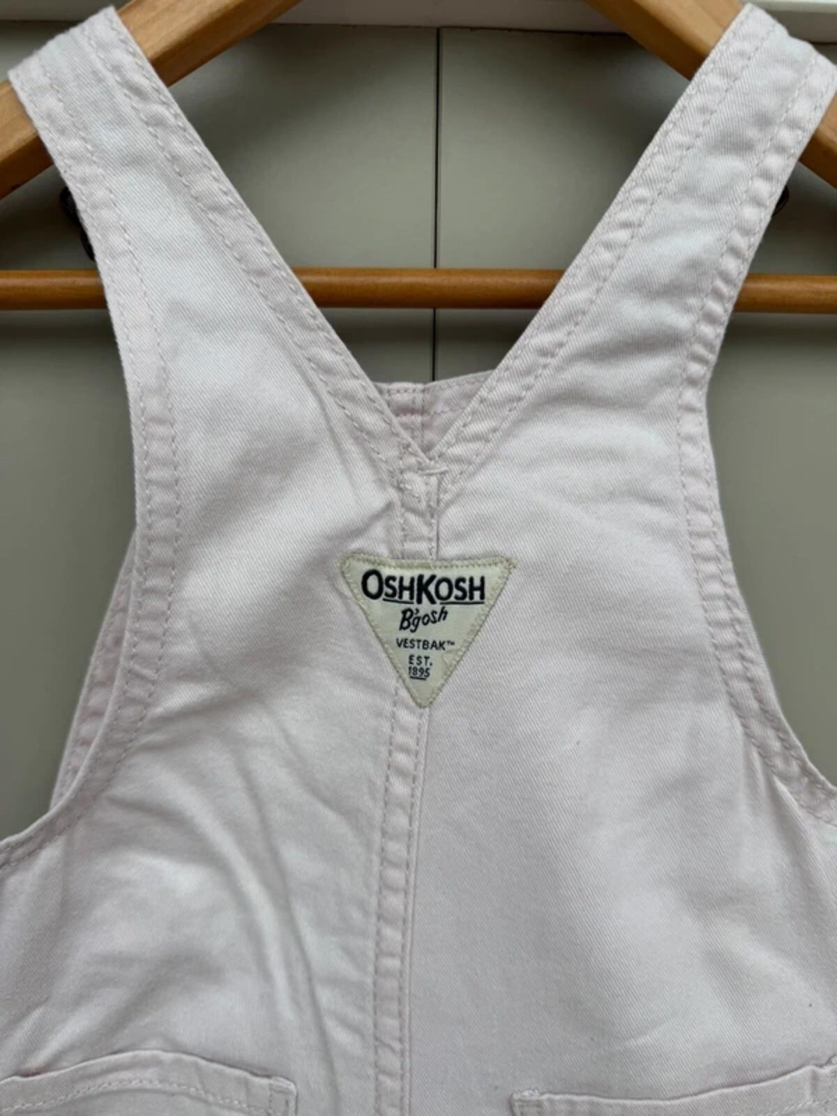 Oshkosh Pink Rose Dungarees 18M