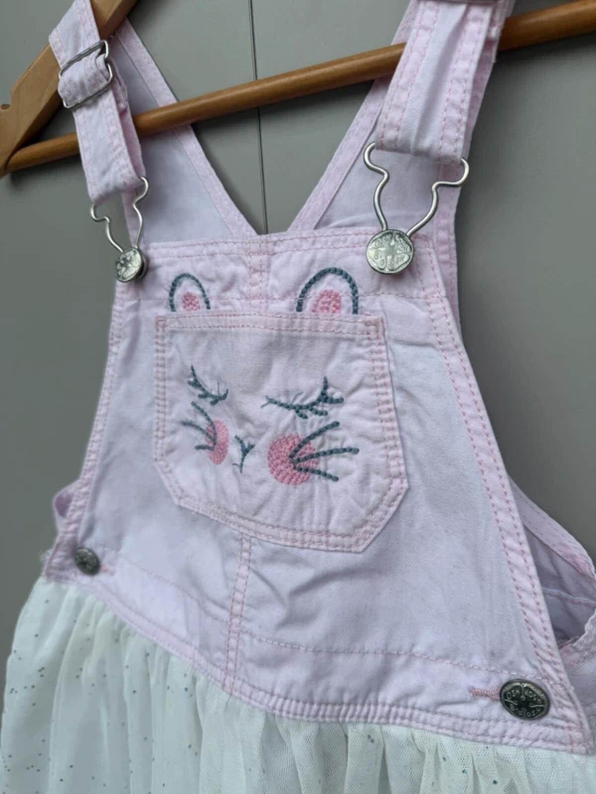 Oshkosh Bunny Dungaree Dress 4T