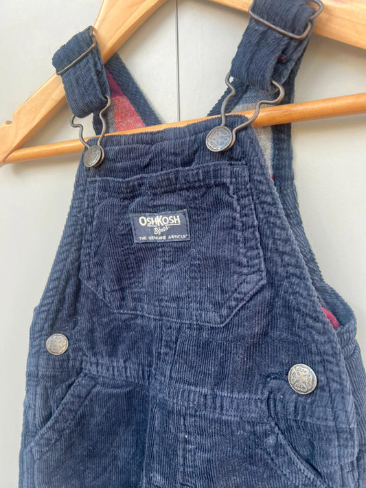 Oshkosh Navy Corduroy Dungarees 9M