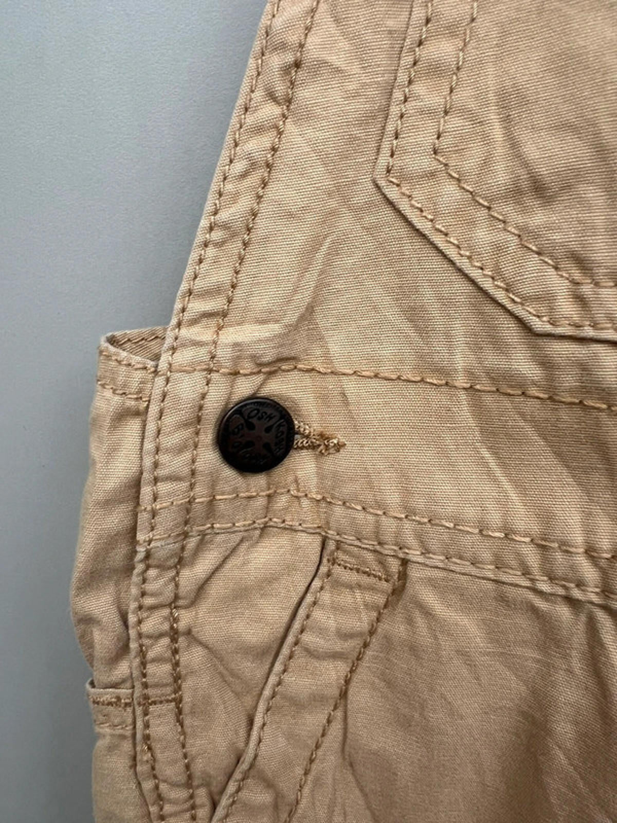 Oshkosh Camel Cargo Dungarees 18M