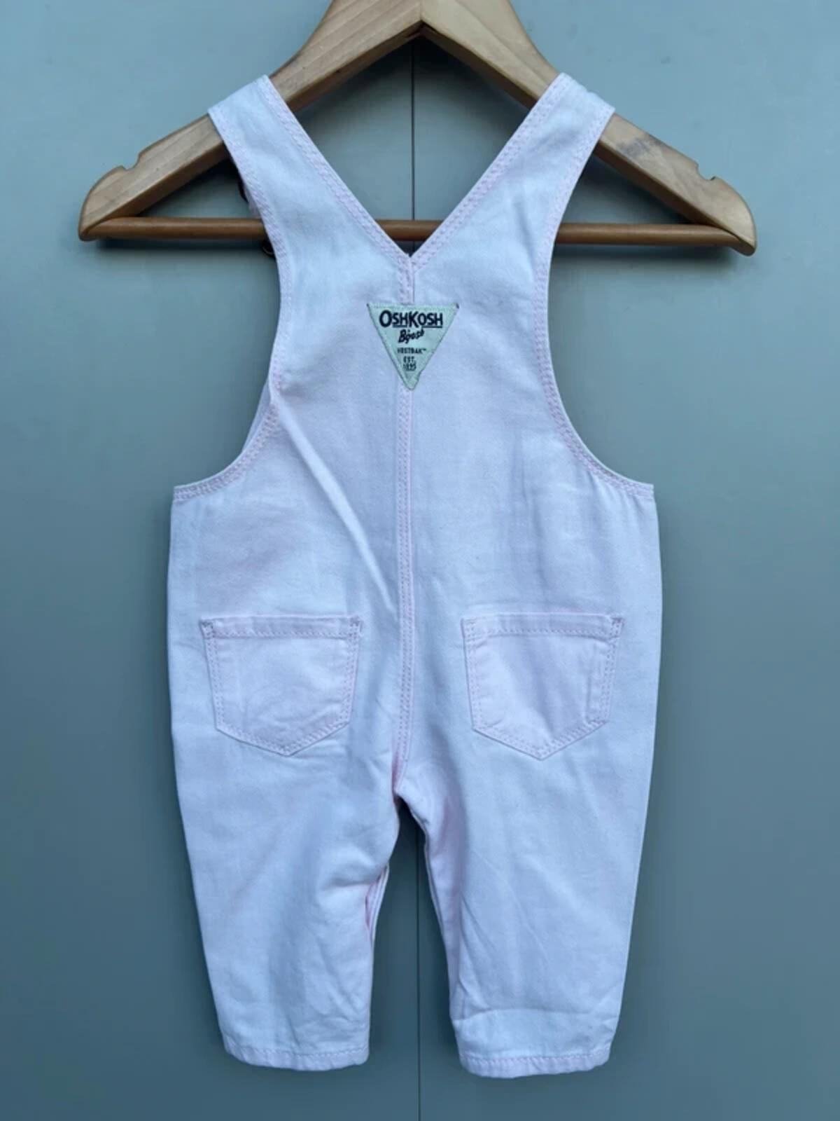 Oshkosh Rose Pink Dungarees 3M