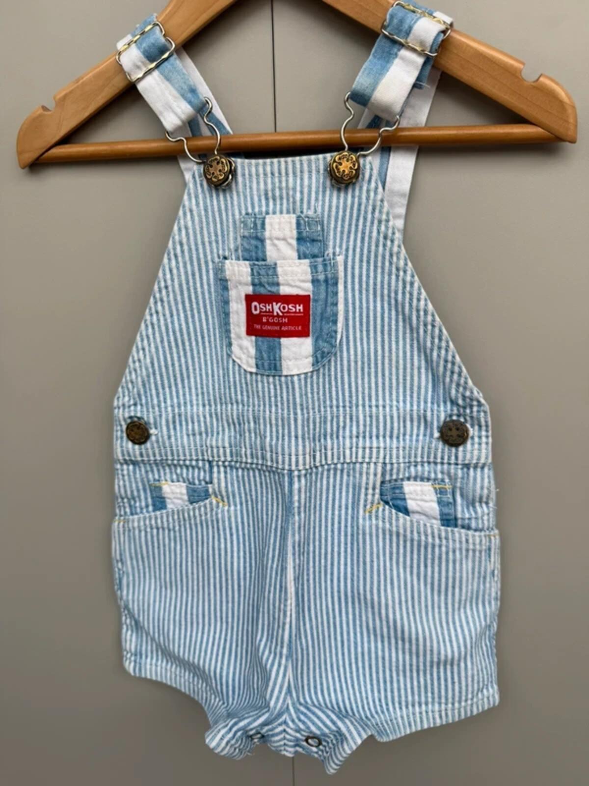Oshkosh Vintage 80s Shortall Dungarees 24M