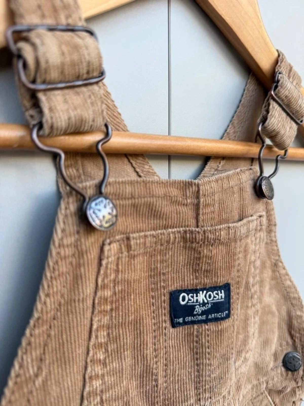 Oshkosh Brown Corduroy Dungarees 18M