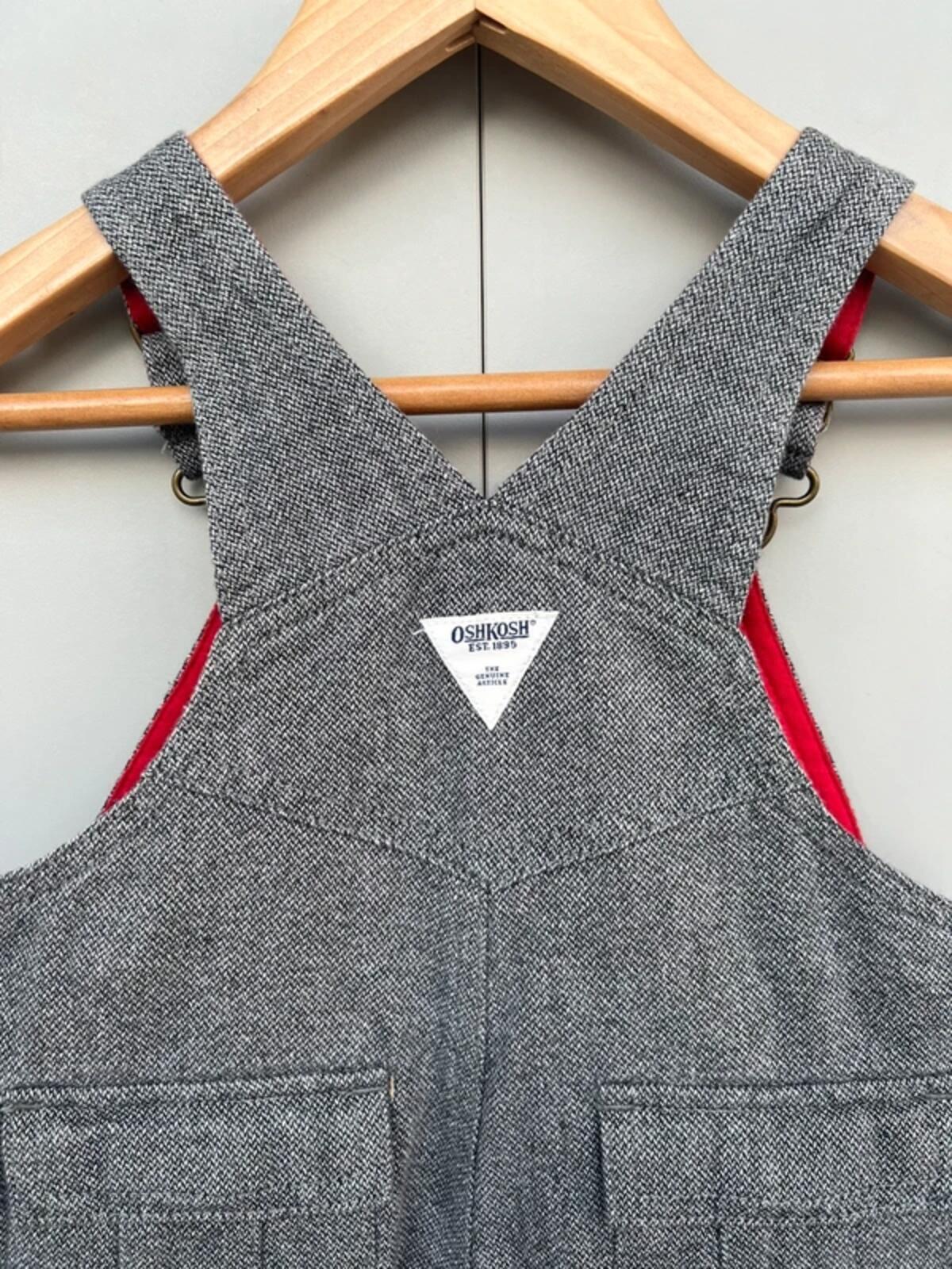 Oshkosh Vintage Grey Marl Dungarees 12M