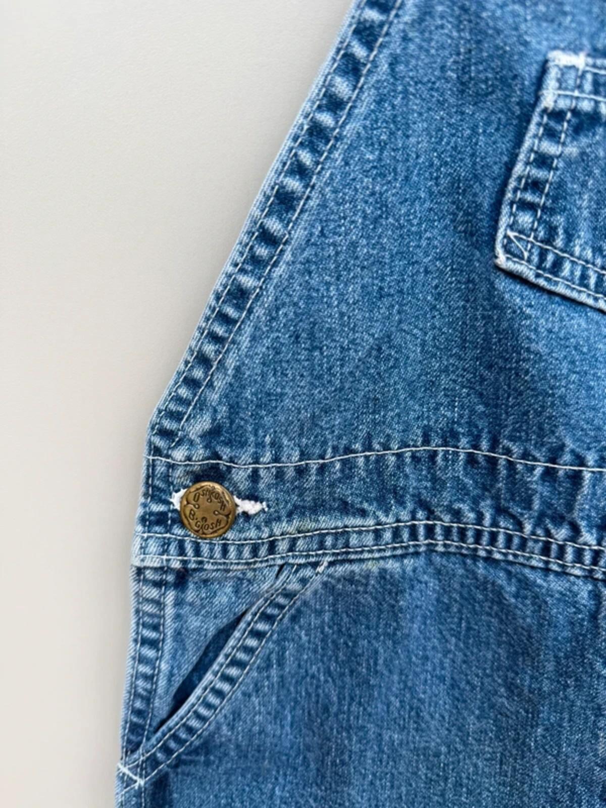 Oshkosh 80s USA Vintage Denim Dungarees 24M