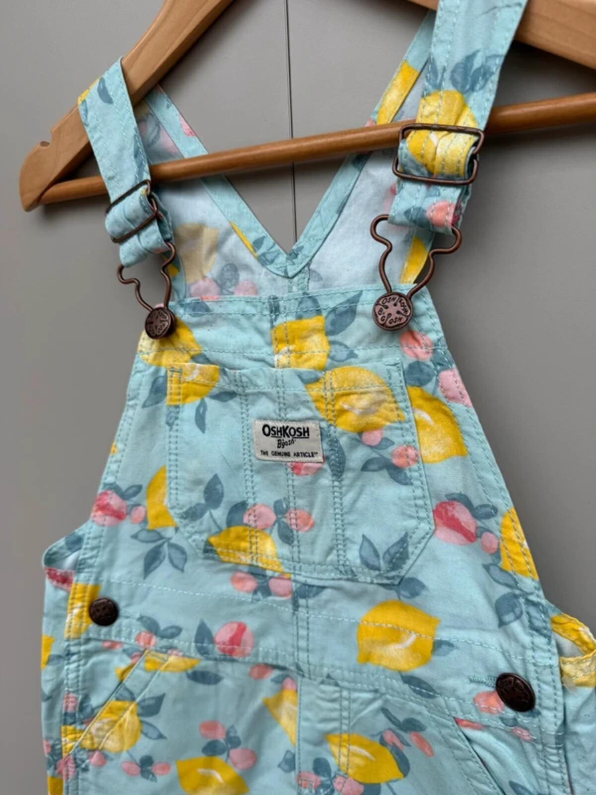 Oshkosh Lemon Shortall Dungarees 3T