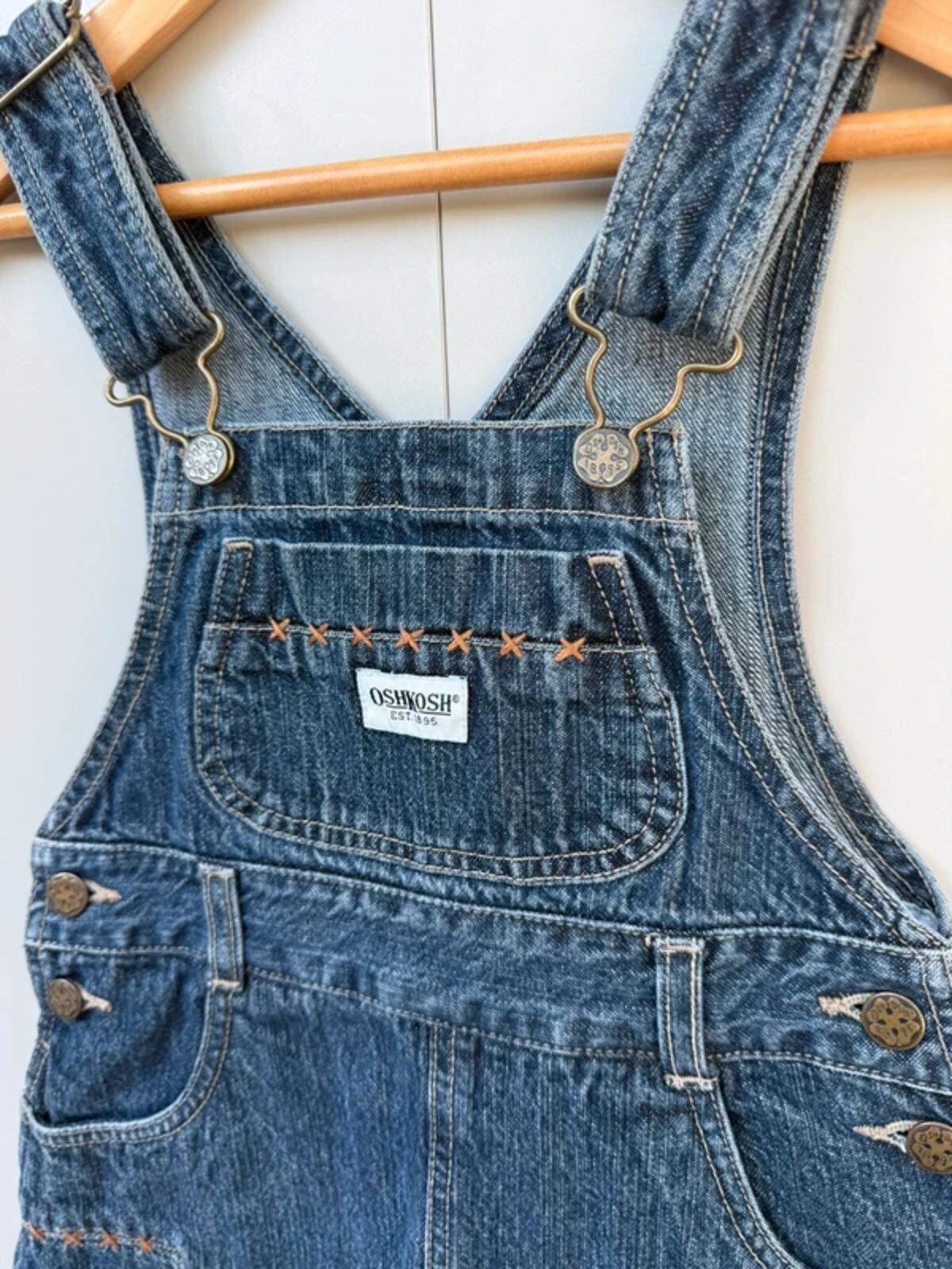 Oshkosh Vintage 90s Dungaree Denim Dress 4T