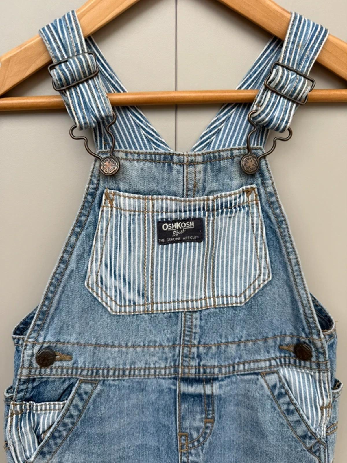 Oshkosh Denim Striped Dungarees 24M