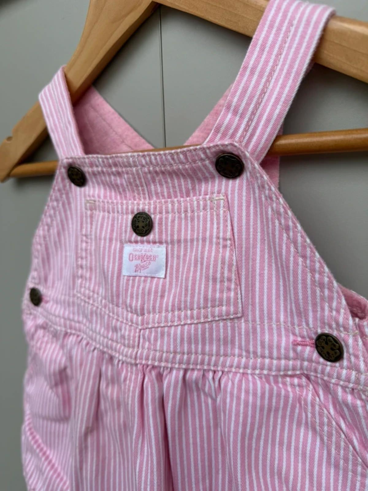 Oshkosh Vintage Pink Hickory Dress 3-6M