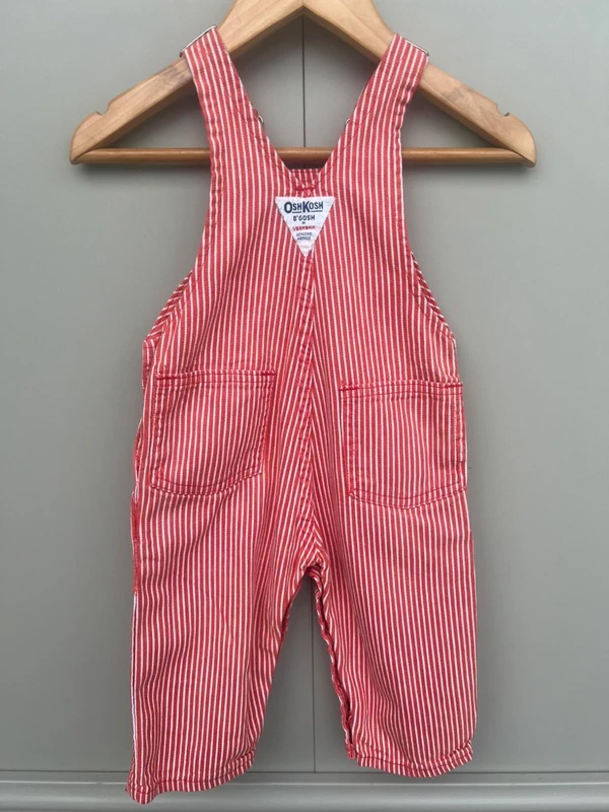 Oshkosh Vintage Red Hickory Dungarees 12M