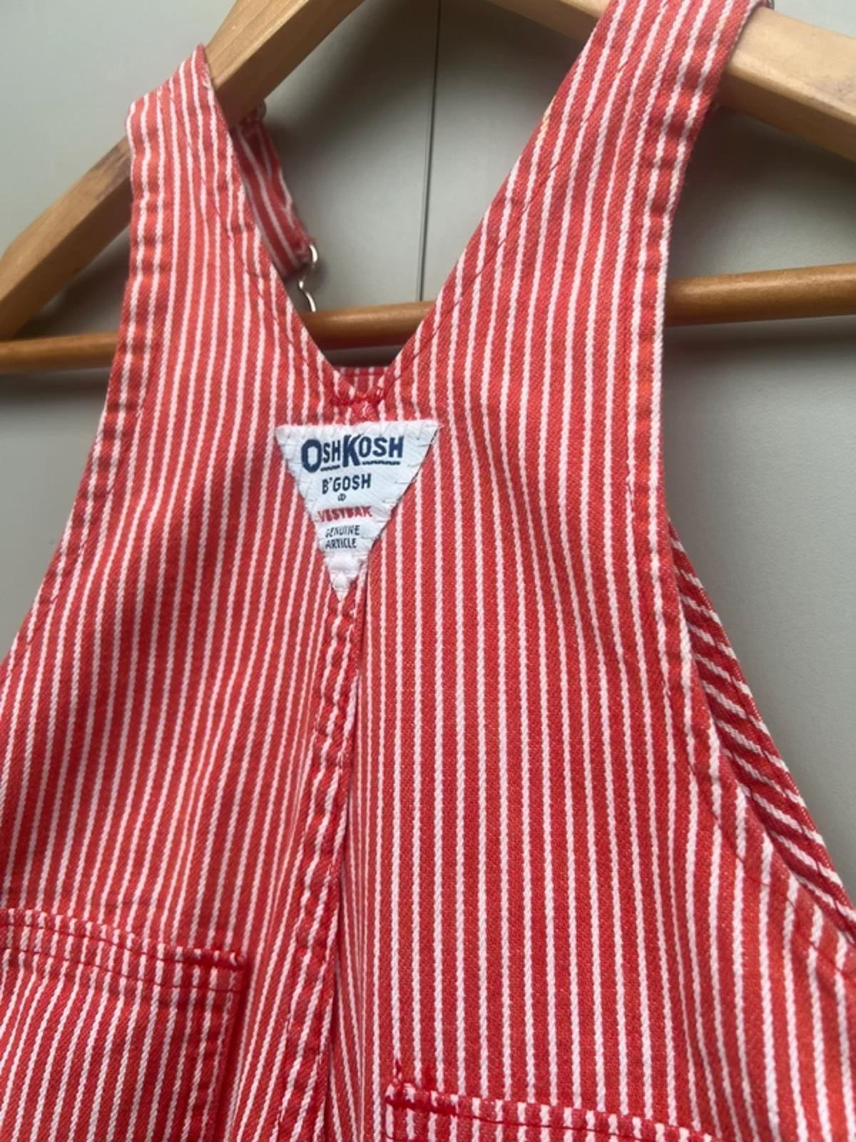 Oshkosh Vintage Red Hickory Dungarees 12M