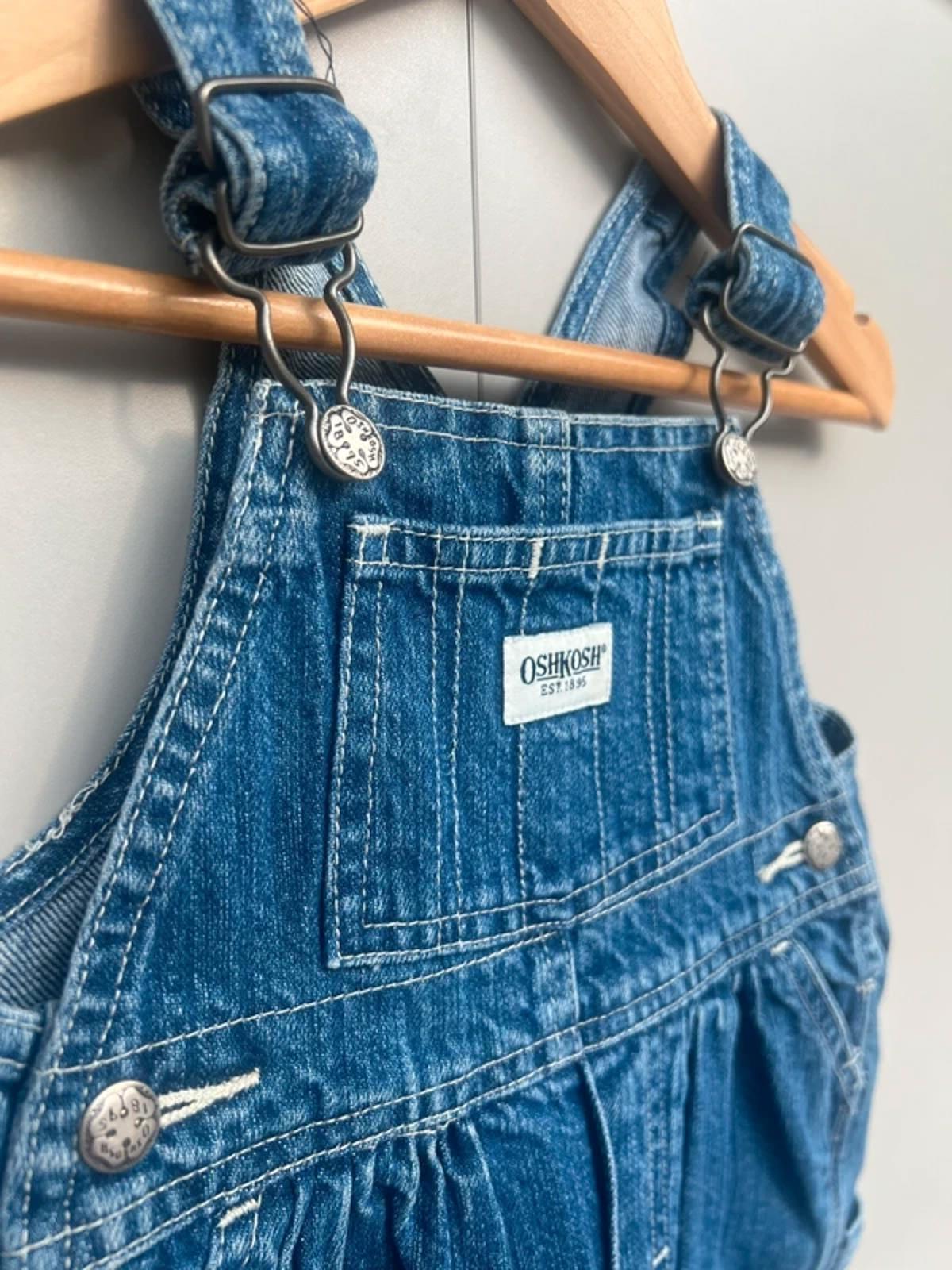 Oshkosh Vintage Denim Shortall Dungarees 12M