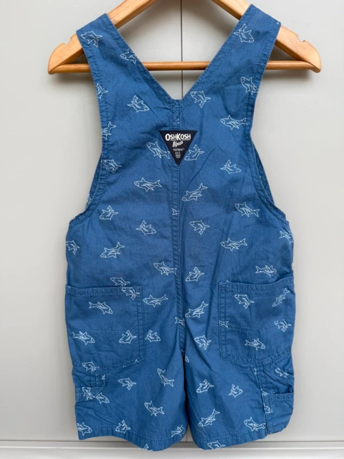Oshkosh Shark Shortall Dungarees 3T