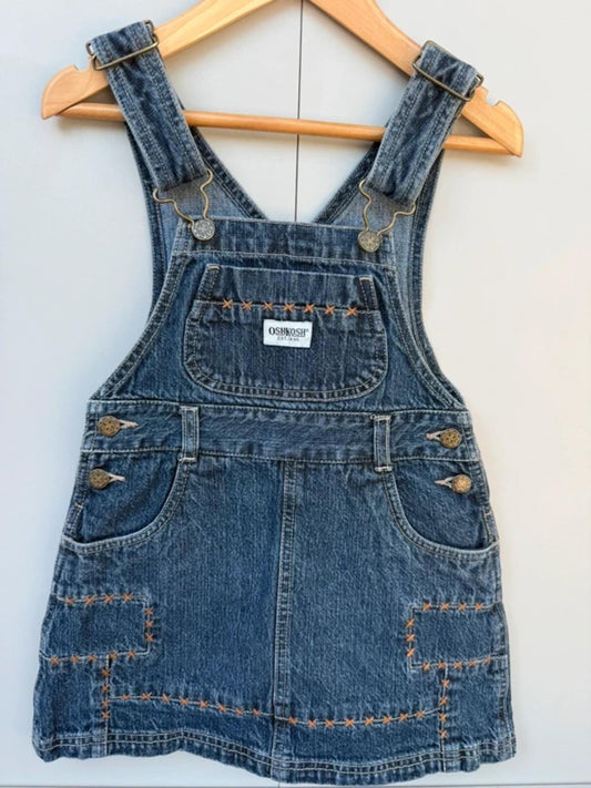 Oshkosh Vintage 90s Dungaree Denim Dress 4T