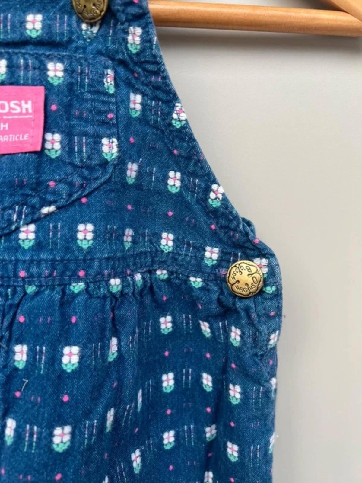 Oshkosh Vintage Floral Dungarees 3/6M