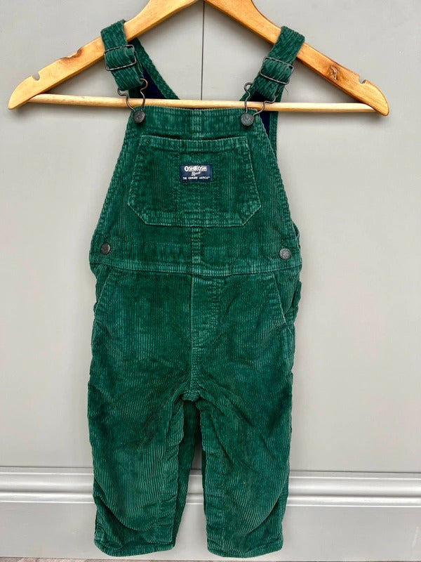 Oshkosh Forest Green Corduroy Dungarees 18M
