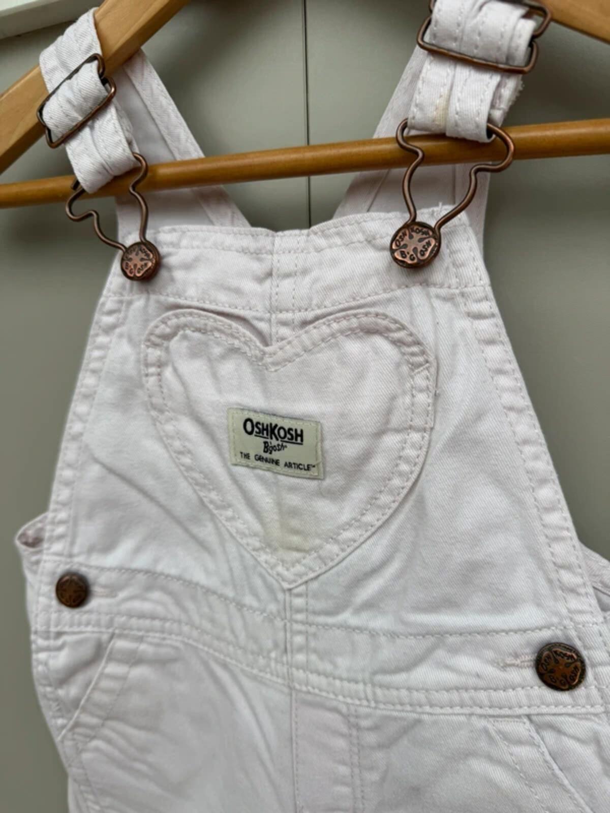 Oshkosh Pink Rose Dungarees 18M