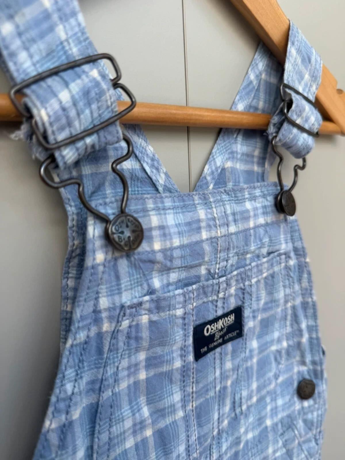 Oshkosh Check Shortall Dungarees 2T