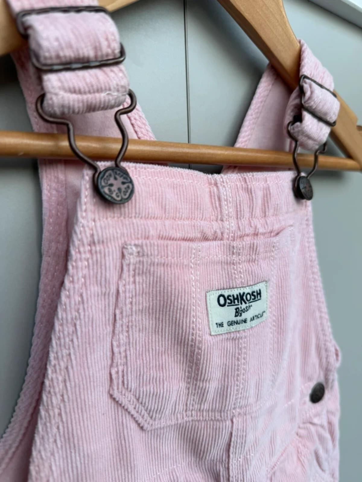 Oshkosh Fine Corduroy Dungarees Dusky Pink 18M