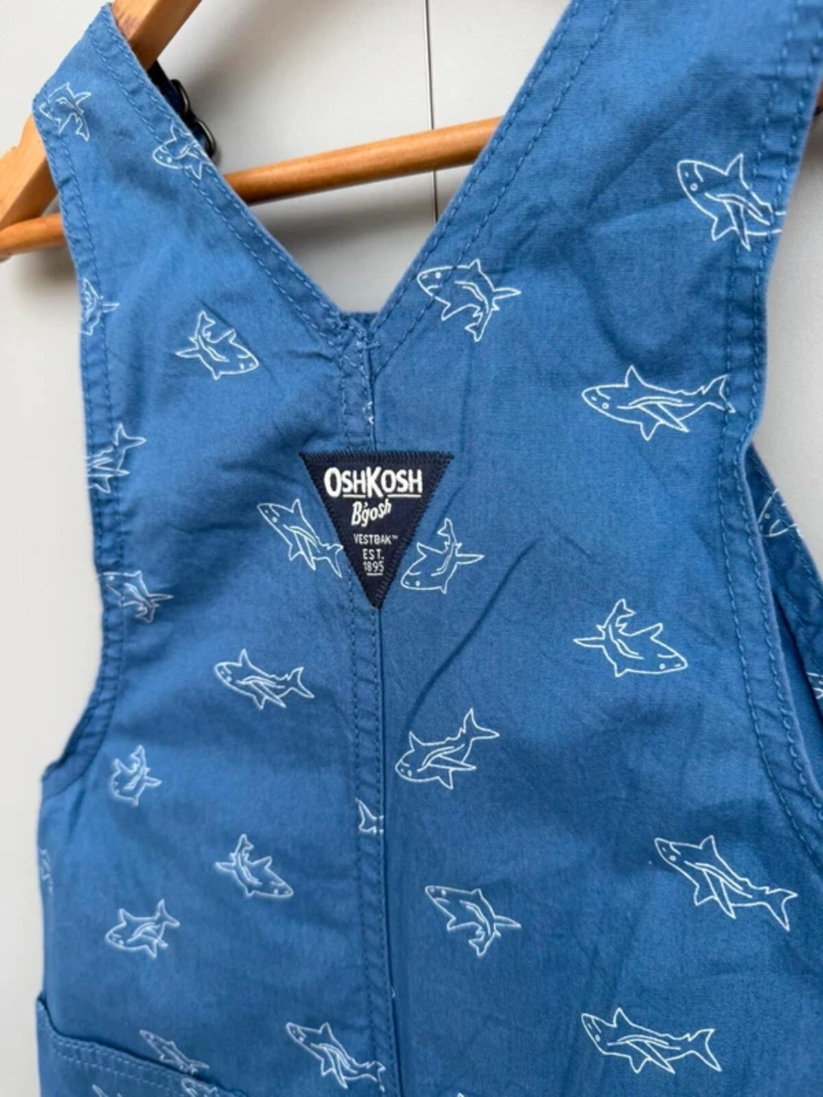 Oshkosh Shark Shortall Dungarees 3T