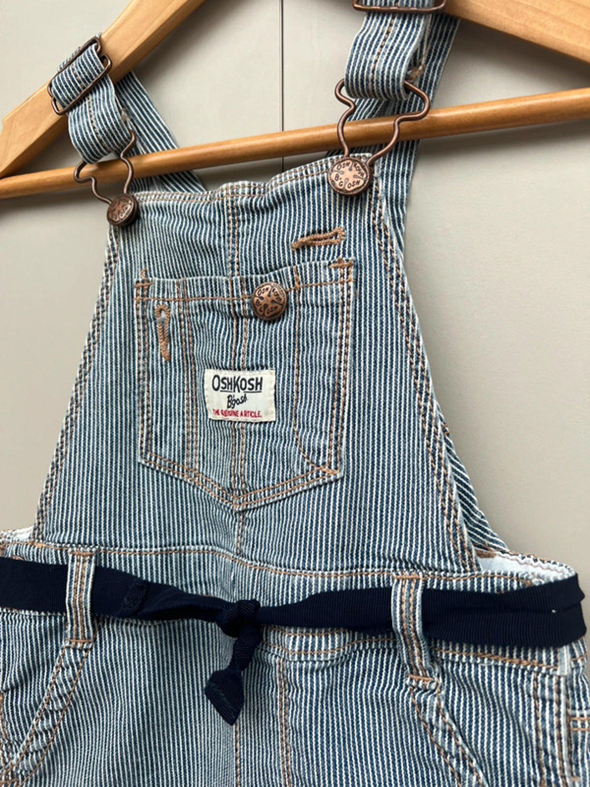 Oshkosh Striped Dungarees 18M