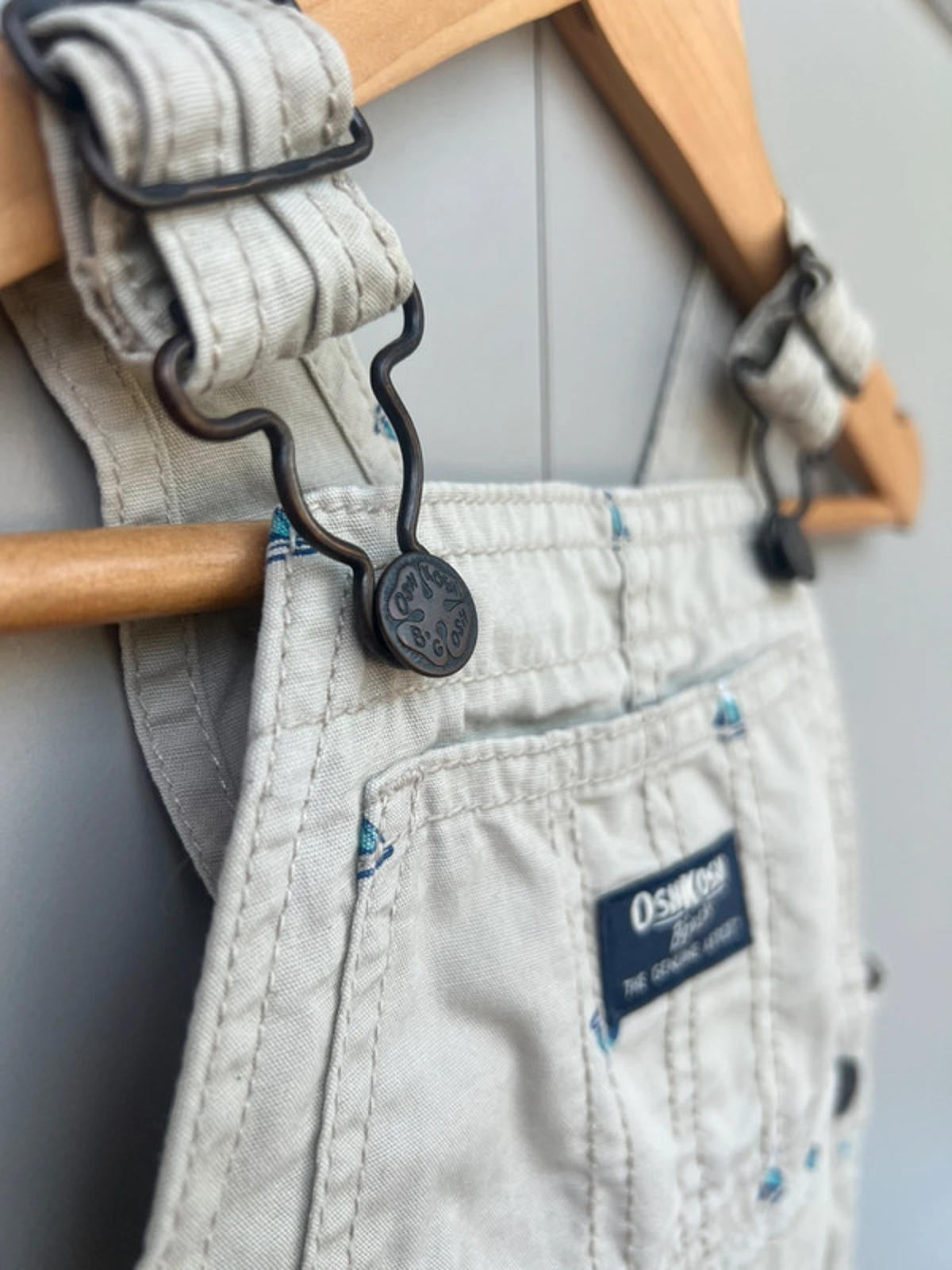 Oshkosh Boat Shortall Dungarees 12M