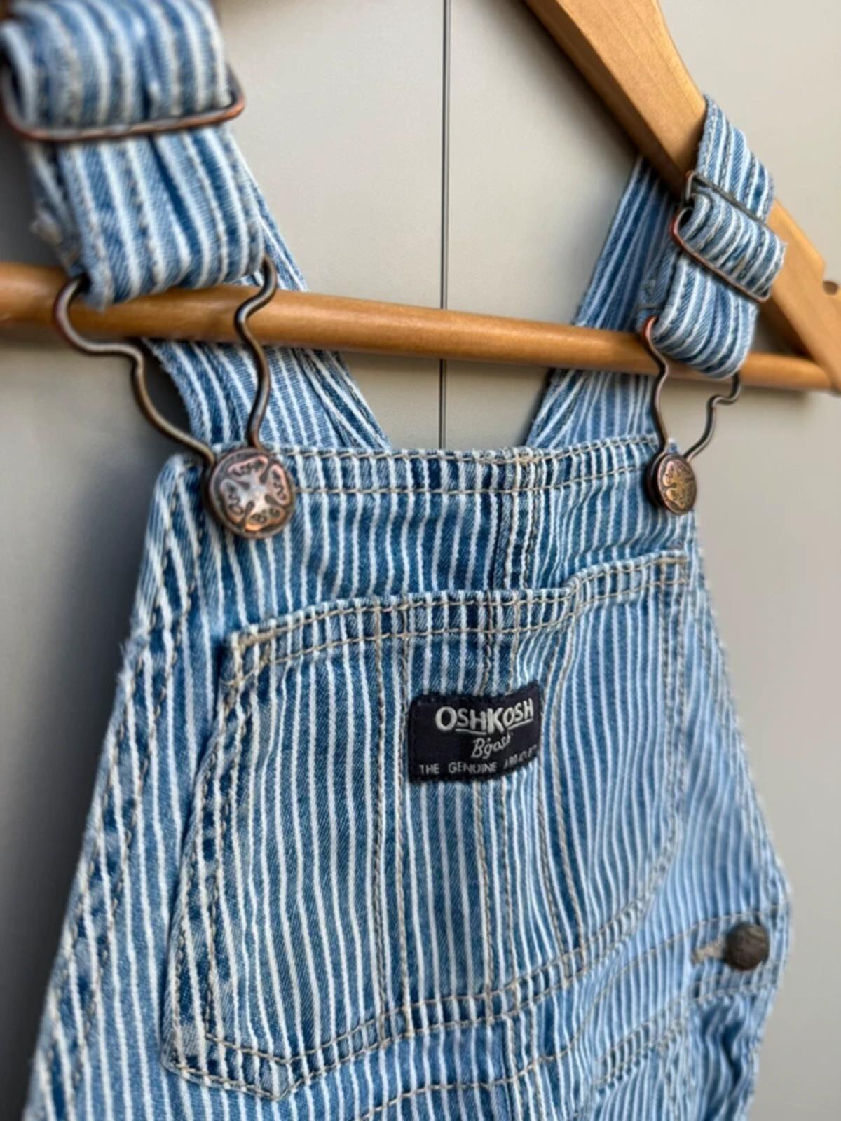 Oshkosh Hickory Shortall Dungarees 18M