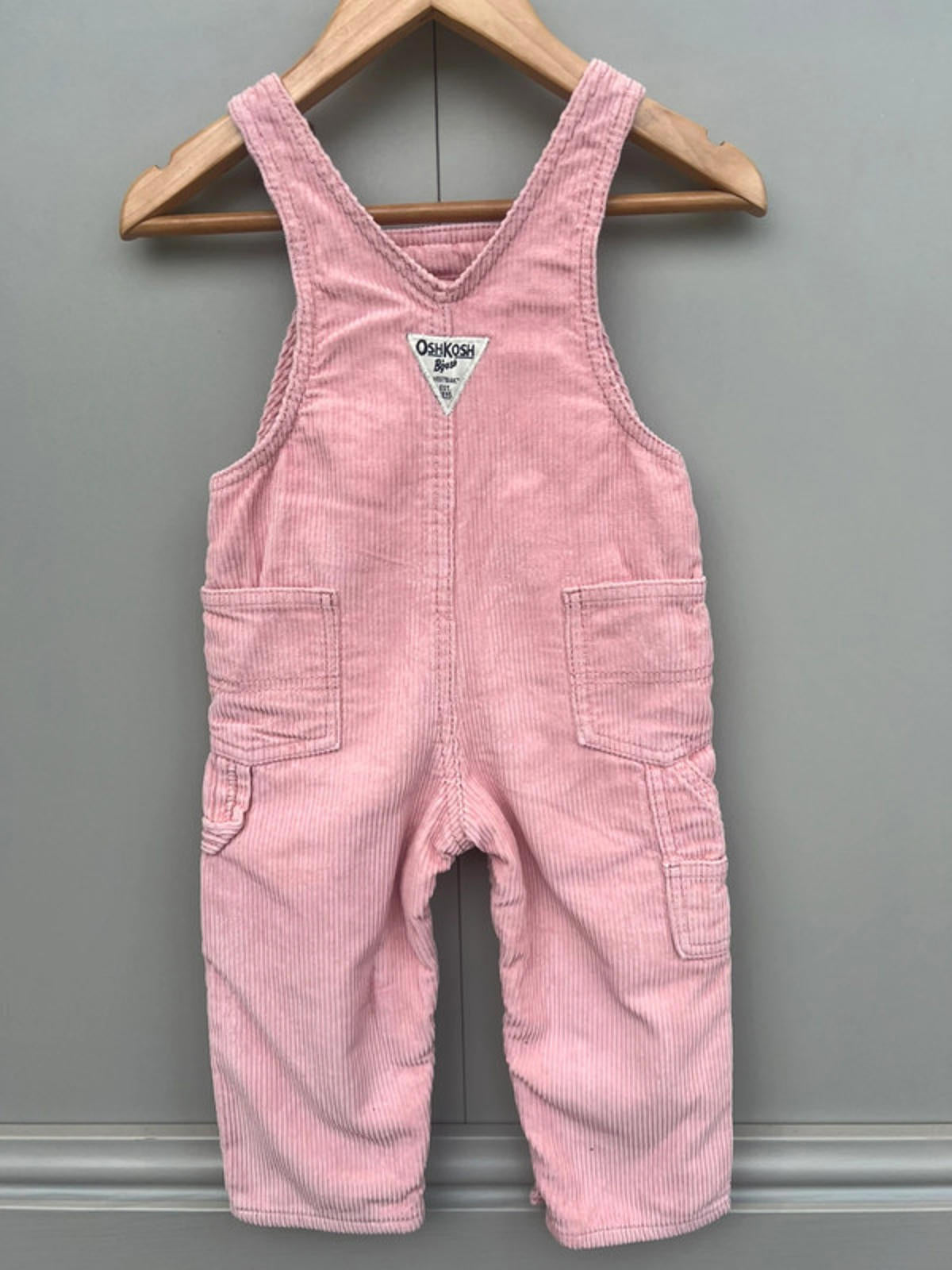 Oshkosh Rose Cord Dungarees 18M