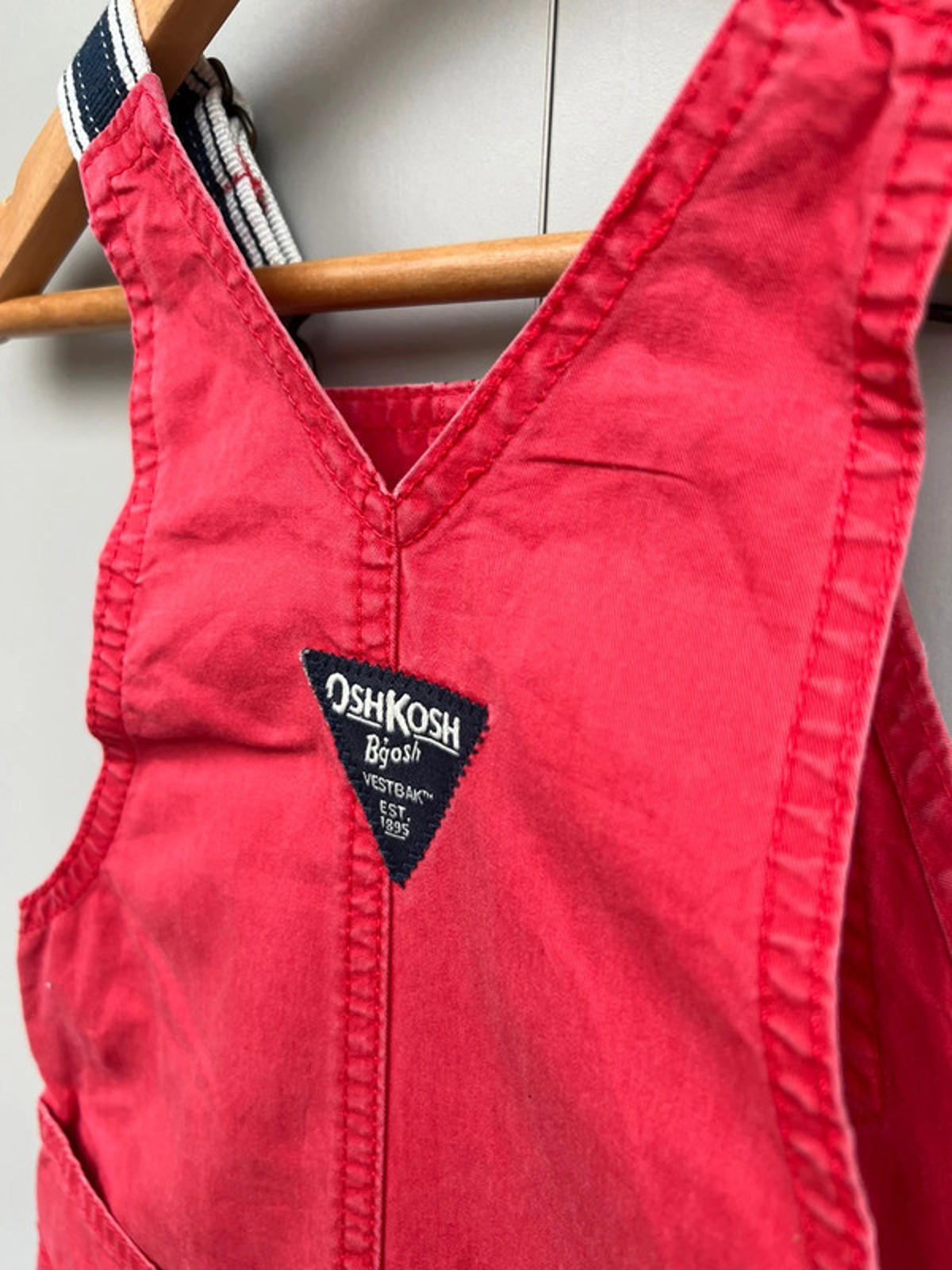 Oshkosh Red Cargo Dungarees 18M
