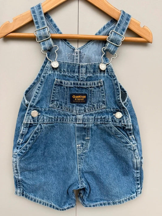 Oshkosh Vintage 90s Denim Shortalls 12M