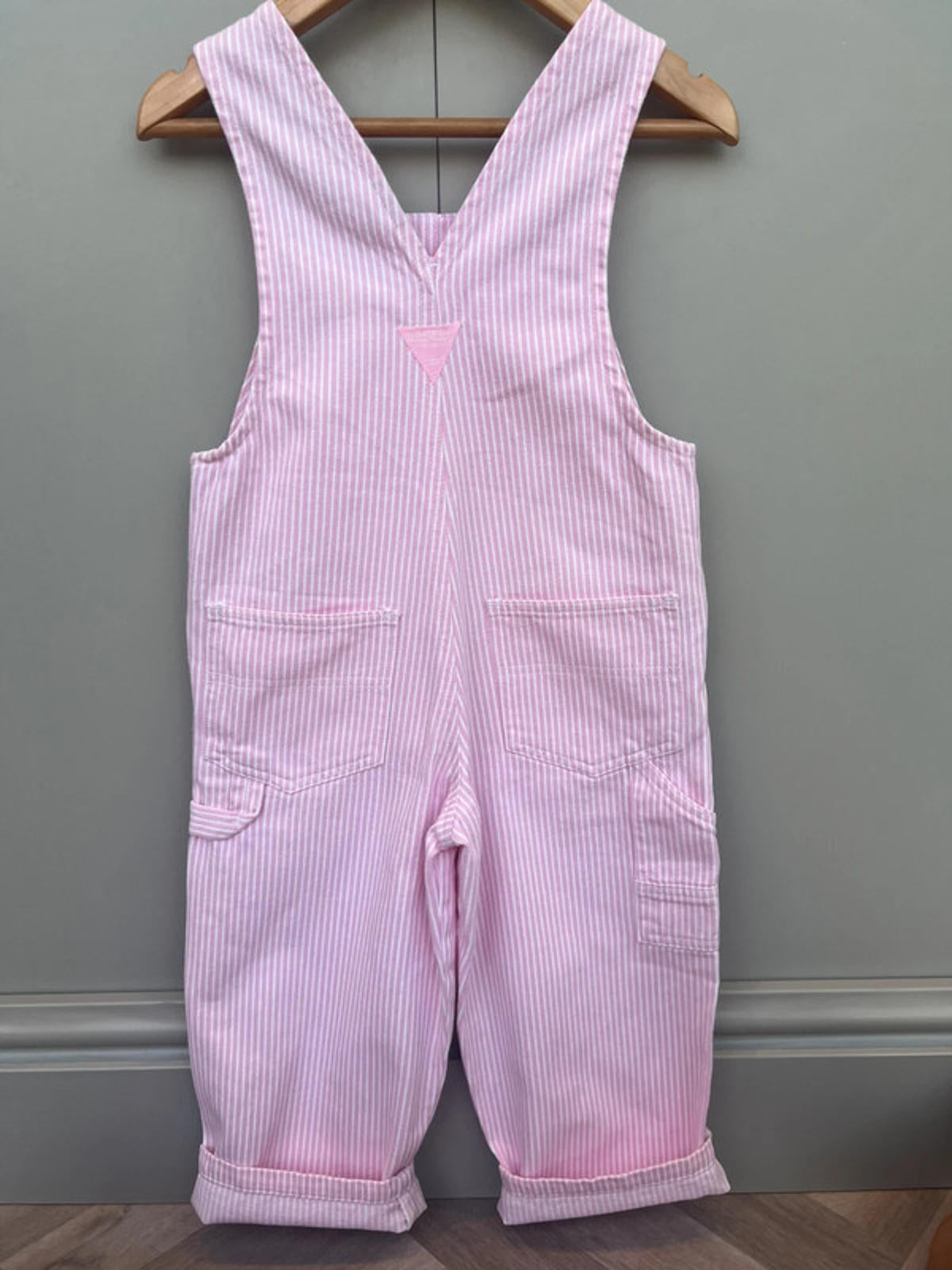Oshkosh Pink Hickory Dungarees 3T