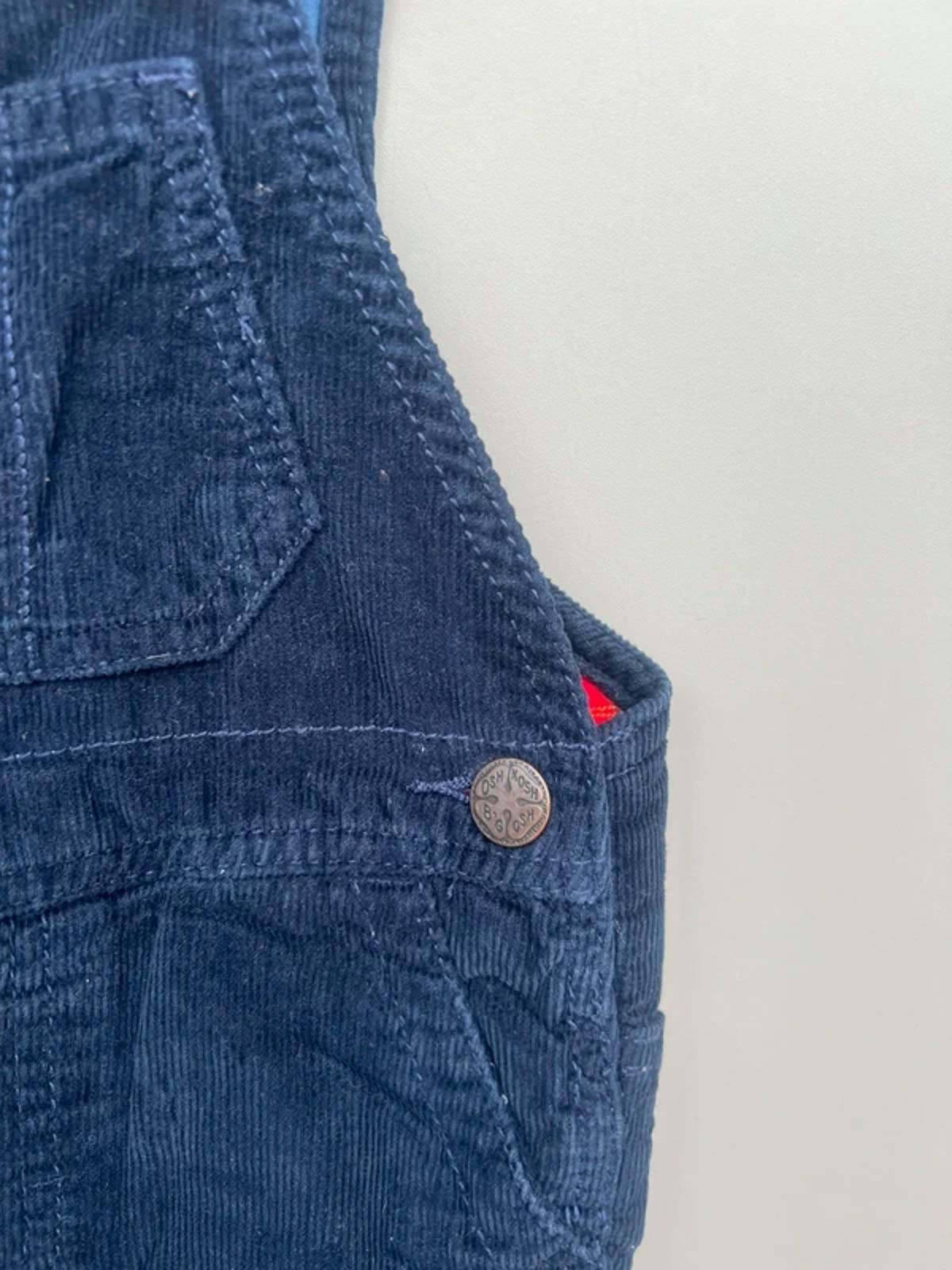 Oshkosh Navy Corduroy Dungarees 2T
