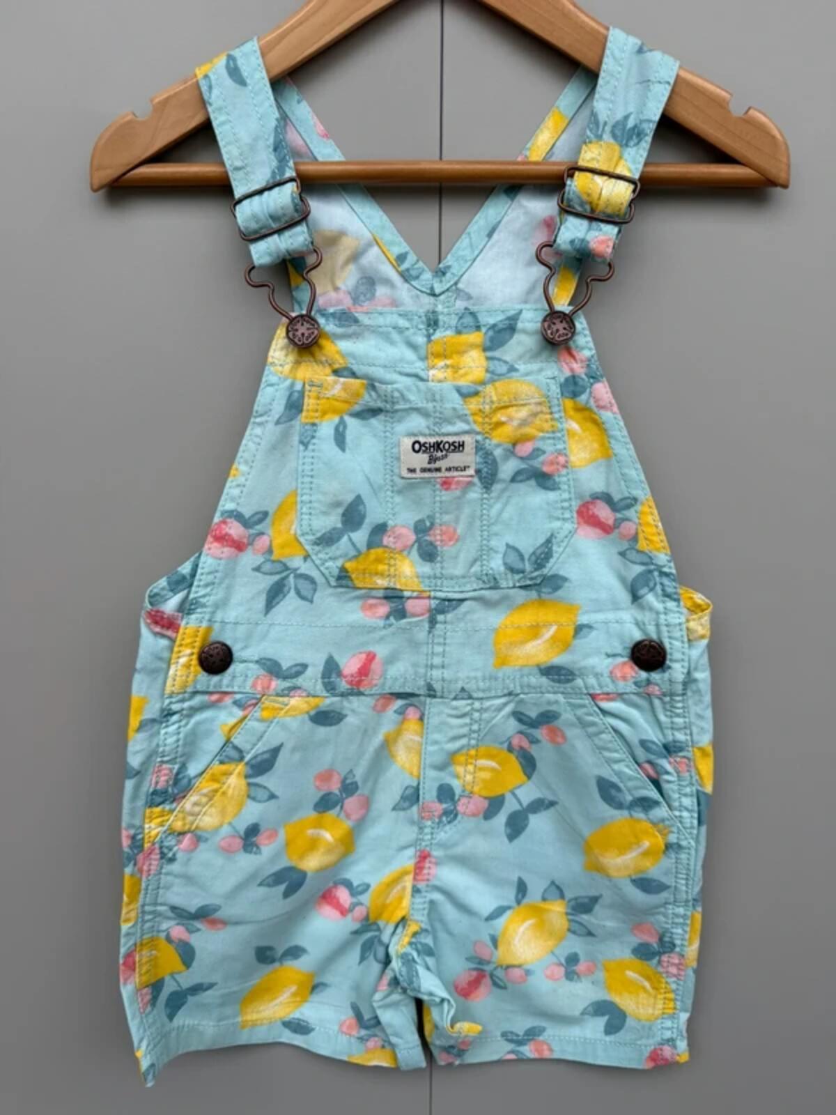 Oshkosh Lemon Shortall Dungarees 3T