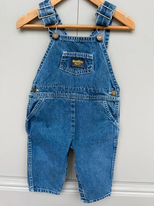 Oshkosh 80s USA Vintage Denim Dungarees 24M
