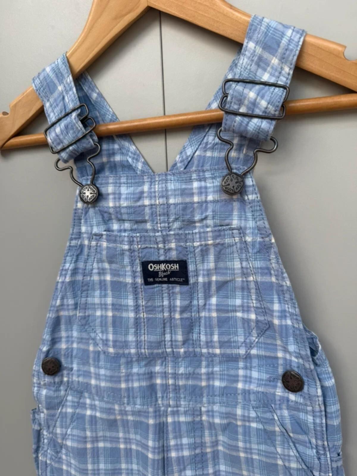 Oshkosh Check Shortall Dungarees 2T